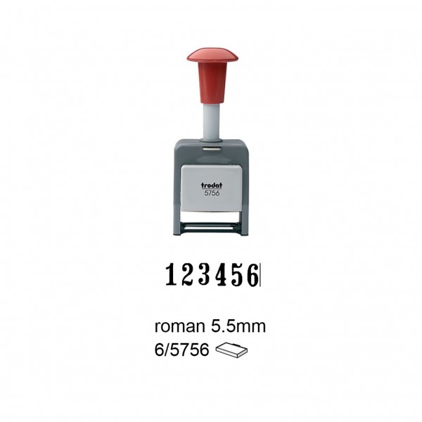 Auto Numbering Machine 5756/P, roman 5.5mm